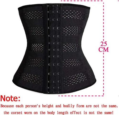 Vista 4 de Entrenador de cintura para pérdida de peso, entrenamiento deportivo, moldeador de cuerpo, quemador de grasa de abdomen, corsé de reloj de arena