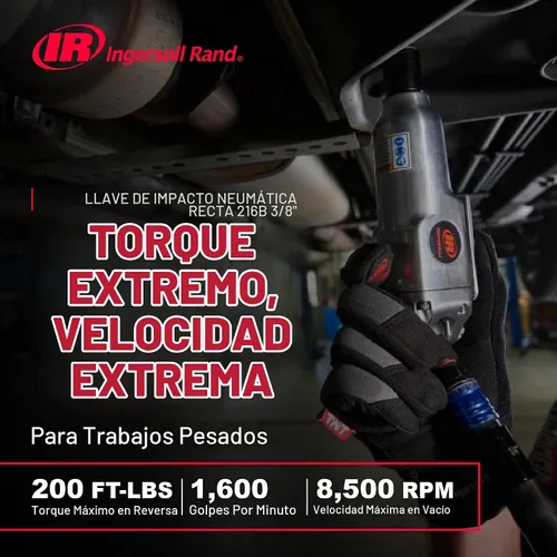 Vista 2 de Ingersoll Rand 216B Llave de impacto neumática de 3/8