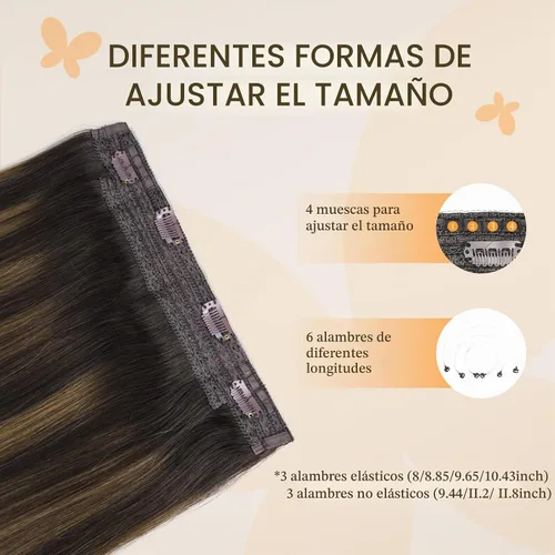 Vista 4 de DOORES Extensiones de cabello humano real