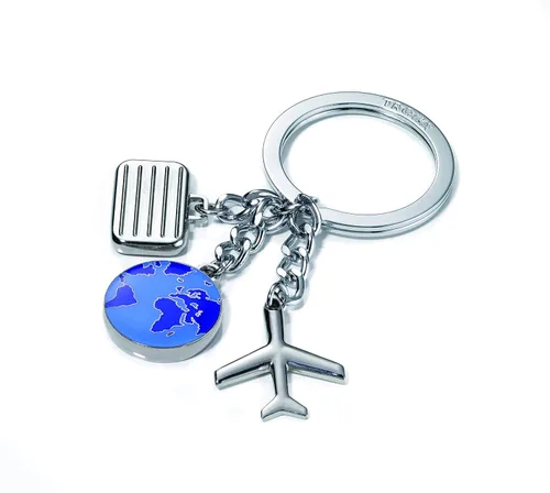 Vista 9 de Troika Llavero de cadena de patente con 6 anillos (KR1060MA)