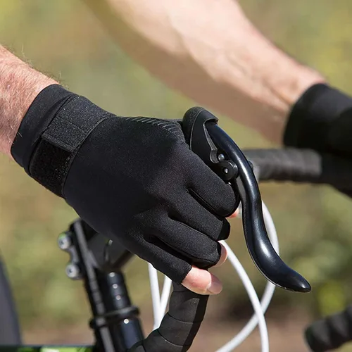 Vista 6 de Guantes de cobre para artritis para mujeres y hombres, guantes de compresión para artritis sin dedos para aliviar dolores en el túnel carpiano