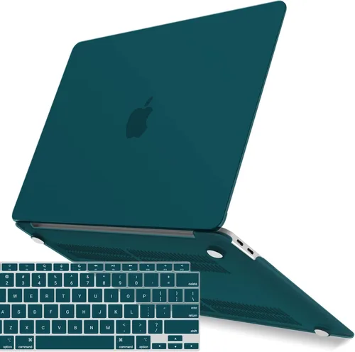 Vista 27 de IBENZER Compatible con Nuevo MacBook Air de 13 pulgadas Funda 2022 2021 2020 M1 A2337 A2179 A1932, Carcasa Rígida de Plástico con Cubierta de azul