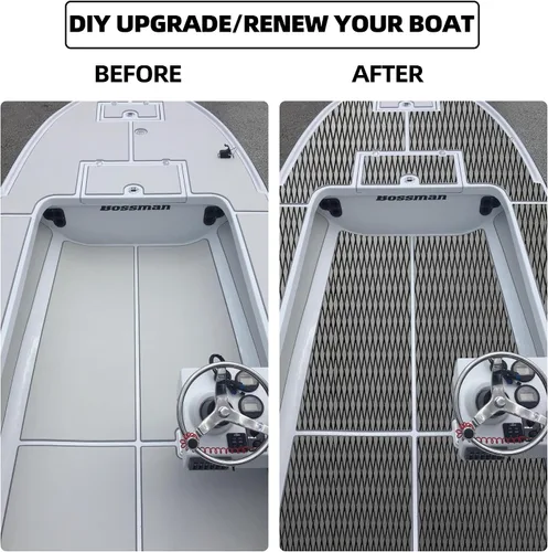 Vista 8 de FOCEAN Boat Flooring - EVA Foam Sea Boat Decking Small Diamond Marine Deck Mats for Bass Boats Pontoon Boats Jon Boats RV Yacht Kayak Floor