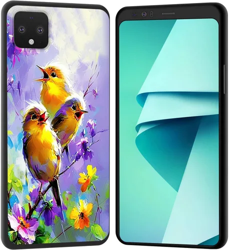 Vista 190 de Funda para Pixel 4 XL, funda de goma de silicona suave a prueba de golpes, funda protectora de cuerpo completo para Google Pixel 4 XL, ciervo