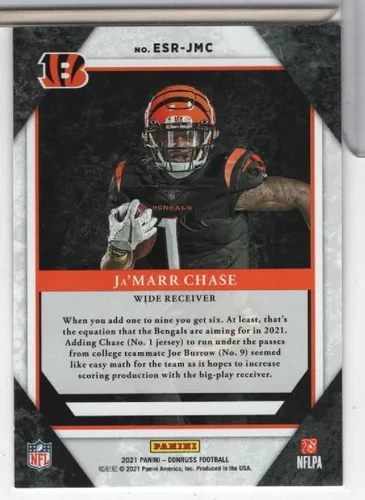Vista 2 de Ja'Marr Chase Bengals 2021 Panini Elite Series Rookies #ESR-JMC