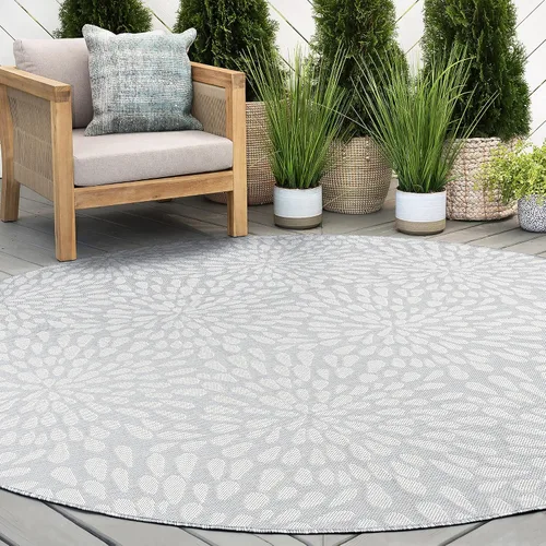 Vista 10 de Alfombra grande para interiores y exteriores, resistente al agua y a la decoloración, de 8 x 10 pies, para patio, terraza, porche, entrada, alfombra