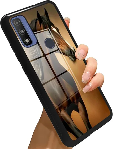 Vista 391 de Funda para Motorola Moto G Stylus 5G 2021 de vidrio templado, funda negra con diseño de mujer negra africana para mujeres y hombres, antiarañazos, a