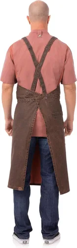 Vista 2 de Chef Works Denver Chefs - Delantal con espalda cruzada para hombre