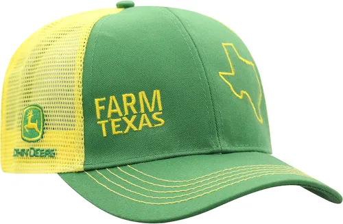 Vista 70 de John Deere Gorra de béisbol con logotipo y malla trasera con contraste, para hombre