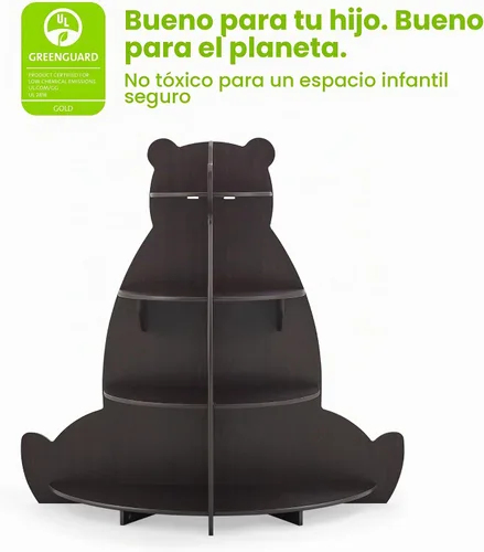 Vista 6 de Delta Children Estantería Bear - Certificado Greenguard Gold, nogal artesanal