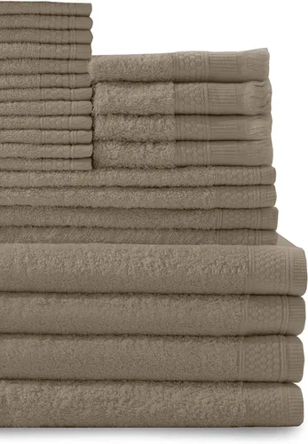 Vista 8 de Baltic Linen Juego de toallas de 100 % algodón, 4 toallas de baño, 4 toallas de mano, 4 puntas de los dedos con flecos, 12 toallas pequeñas