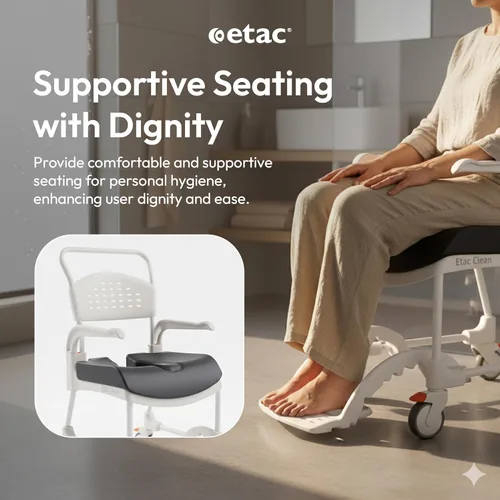 Vista 6 de Etac Cojín de asiento cómodo suave y cómodo, altura de 0.75 pulgadas