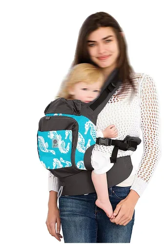 Vista 5 de LILLEbaby 4 en 1 Essentials - Portabebés para todas las estaciones, caballito de mar, gris, gris