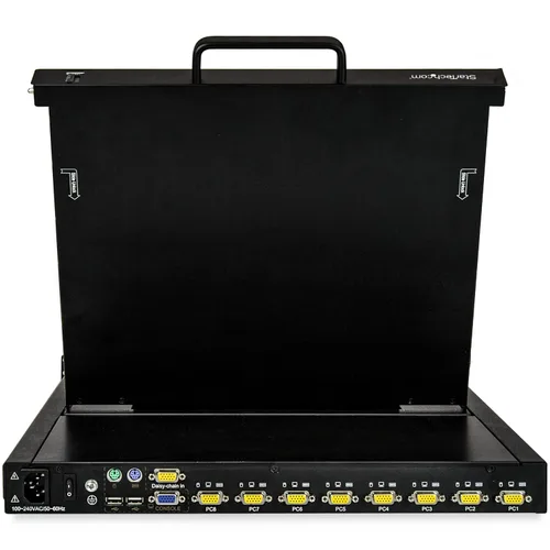 Vista 3 de StarTech Consola KVM LCD de 8 puertos de 1U y 17 pulgadas con cables de 6
