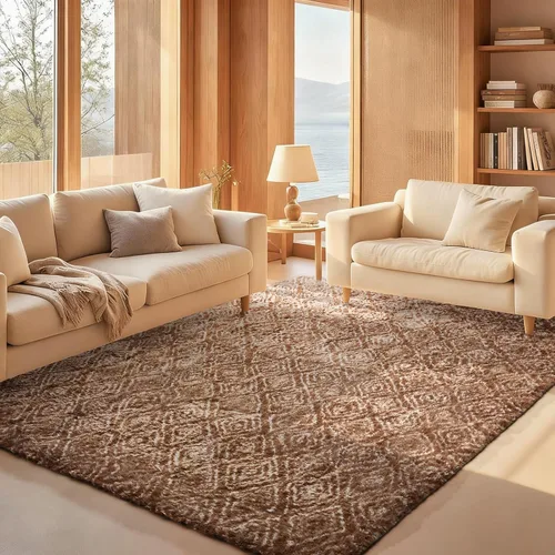Vista 88 de Ophanie - Alfombras para sala de estar, antideslizante y suave, de felpa grandes y peludas para dormitorio, peludas para niños y niñas, decoración