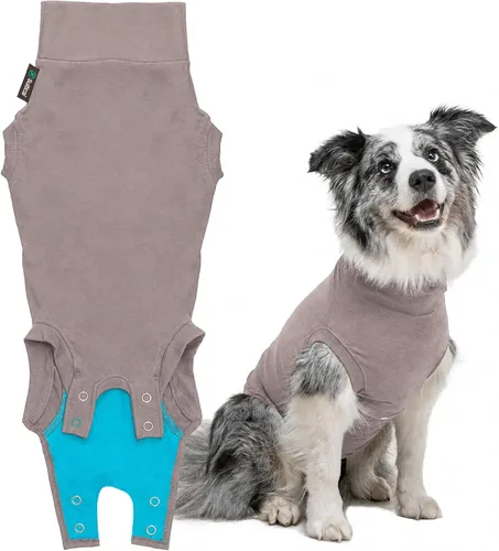 Vista 24 de Traje de recuperación Suitical para perros, de color negro, XXXS, Negro