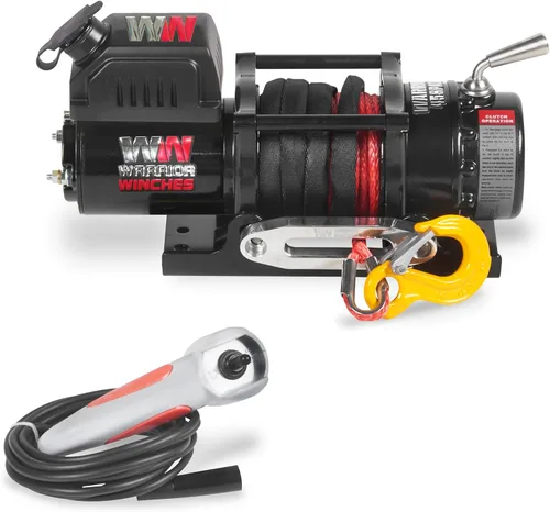 Vista 13 de Warrior Winches Ninja 2000 libras - Cabrestante eléctrico premium de 12V para ATV/UTV con cable de acero, compacto y potente de 12 voltios - Viene