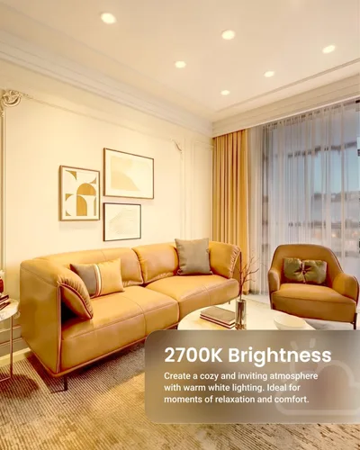 Vista 4 de Sunco - Paquete de 12 luces LED de montaje empotrado de 6 pulgadas 2700K