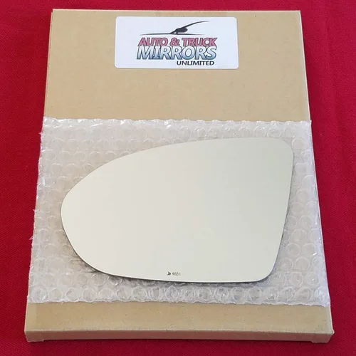 Vista 3 de Cristal espejo + almohadilla adhesiva de tamaño completo para Chevrolet Cruze 2016-2019 reemplazo del lado del conductor (2017 2018 16 17 18 19)