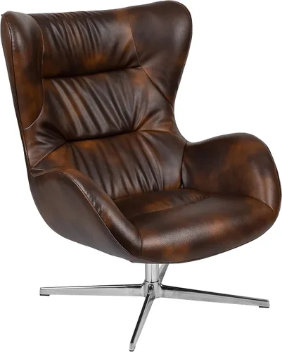 Vista 24 de Flash Furniture Egg Series Grey LeatherSoft Silla de recepción lateral Gris Leathersoft