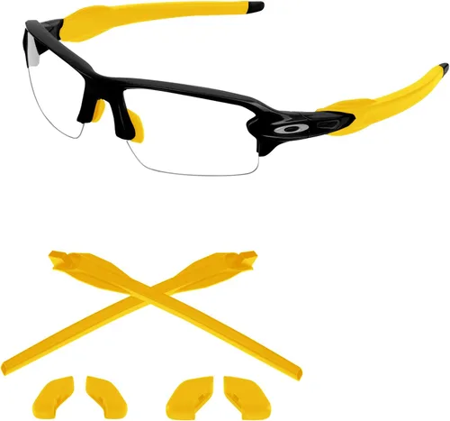 Vista 14 de Kits de goma de repuesto para orejeras y boquillas compatibles con Oakley Flak 2.0 OO9295 Flak 2.0 XL OO9188 Negro