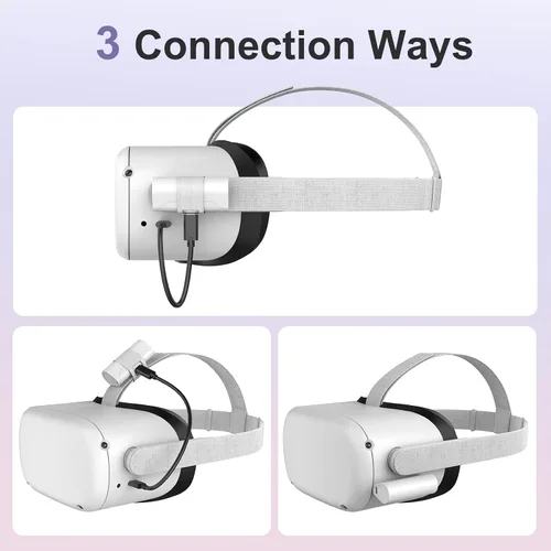 Vista 3 de 4800mAh Extended 2 Hours Playtime for Oculus Quest 2 Zanpolin 4800mAh Pocket Power Bank for OculusMeta Quest 2 and Quest Elite Strap Type-C Phone