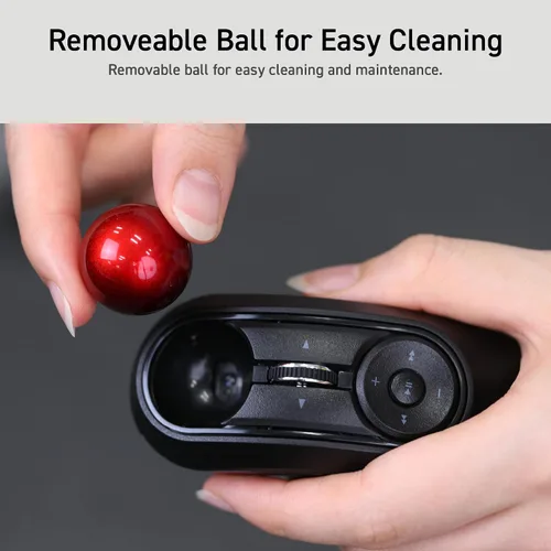 Vista 15 de ELECOM Relacon - Puntero de trackball de mano ergonómico, ratón con pulgar para diestros o zurdos, Bluetooth, 10 botones para TV, presentación