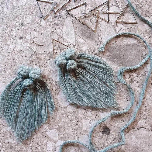 Vista 9 de Bobbiny Cordón de macramé de una sola capa para bebé de 0.069 pulgadas (100% algodón reciclado)