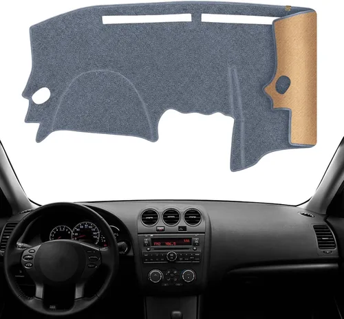 Vista 22 de Alfombrilla Protectora para Salpicadero Compatible con Nissan Altima 2012-2007 (Código de Cuerpo L32, Sin Modelos HUD), Alfombrilla Antirreflejos