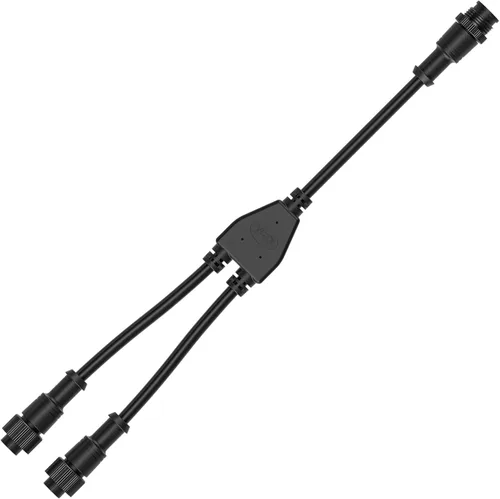 Vista 23 de BTF-LIGHTING Conector eléctrico de tuerca metálica de 2 pines, 18 AWG IP68, conector hembra macho de 7.87 pulgadas/7.9 in, cable de extensión