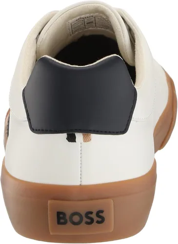 Vista 3 de BOSS Zapatos deportivos de piel con logotipo doble B para hombre