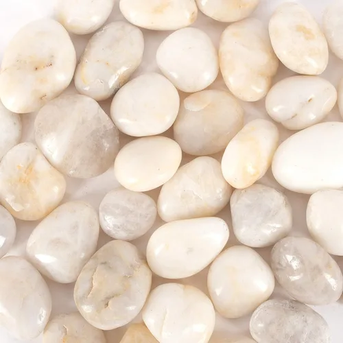 Vista 11 de 5 libras aprox. 130 piedras de río para plantas, piedras pulidas decorativas naturales para macetas, rocas suculentas, grava de acuario