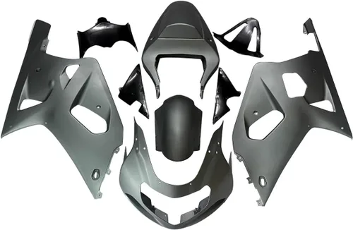 Vista 38 de Kit de carenado de llama azul negro de plástico ABS para Suzuki GSXR600 GSXR750 K1 2000-2003 Carenados GSX-R600 GSX-R750 2001 2002 2003 Inyección