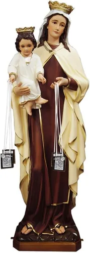 Vista 6 de TALPGOD Escapularios católicos, paquete de 3 Escapularios Católicos, Escapularios Católicos, regalo católico para mujeres y hombres con medalla