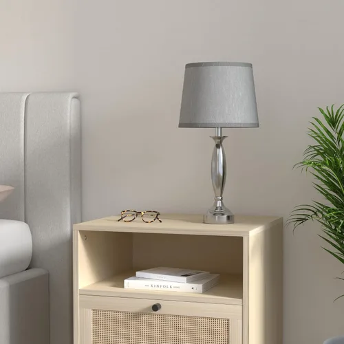 Vista 2 de Lámparas de Mesita de Noche con Control Táctil para Dormitorios con USB C+A, Lámparas de Mesa de Noche Regulables de 3 Niveles con Puerto USB