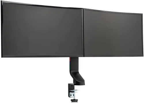 Vista 4 de Kensington Soporte de Monitor Doble para Escritorio, Soporte para Monitor Vesa con Abrazadera en C, se Adapta a 2 Monitores Ultraanchos de hasta 27