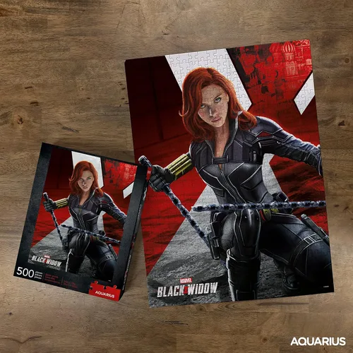Vista 3 de AQUARIUS Marvel Black Widow Movie (rompecabezas de 500 piezas), sin reflejos, ajuste de precisión, prácticamente sin polvo, mercancía