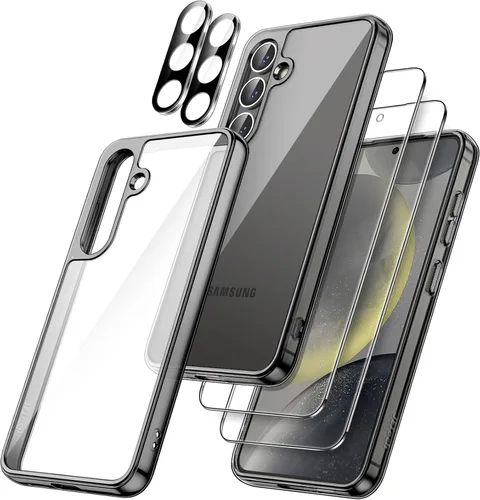 Vista 13 de JETech Funda 5 en 1 para Samsung Galaxy S24 Plus, antiamarilleo Transparente