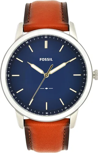 Vista 11 de Fossil - Reloj de cuarzo minimalista para hombre, de acero inoxidable y cuero, de tres agujas Negro (Black Bracelet)