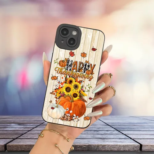 Vista 5 de Funda para iPhone 16, 15, 14, 13, 12, 11 Pro Max, Galaxy S25, S24, S23, S22, S21, FE, Ultra A16, A15, A14, A54, Moto Pixel, otoño