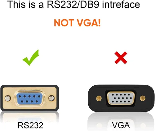 Vista 2 de CableCreation Adaptador USB a RS232 con chipset FTDI, USB 2.0 macho a RS232 hembra DB9 convertidor serie para caja registradora, módem, escáner