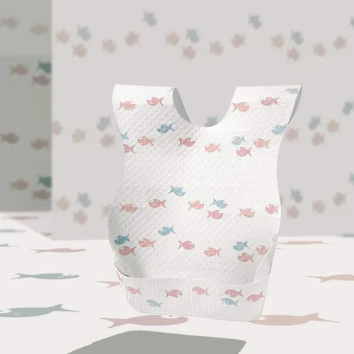 Vista 7 de Baby and Infant Disposable Travel Bibs - Soft, Leakproof, for Toddlers Babies, Feeding, Traveling, (60PCS)