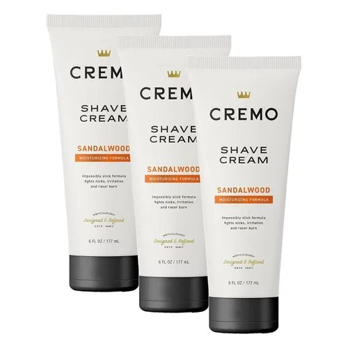 Vista 13 de Cremo Crema de afeitar, crema de afeitado refrescante de grado barbero, crema de afeitar increíblemente superior ultra-deslizante para hombres