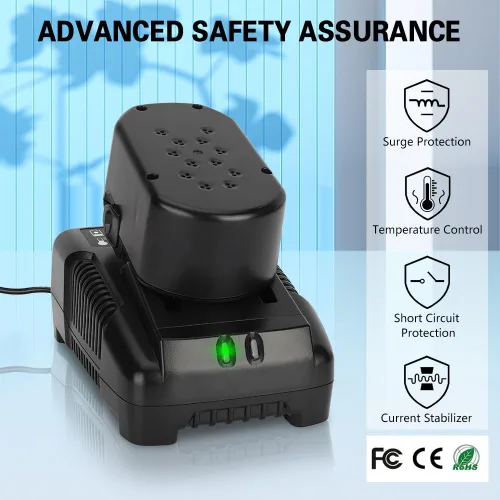 Vista 5 de Cargador de Batería de 18V Compatible con Batería Ridgid de 18V NiCad/Iones de Litio, R86092 R86091 R840093, R840095, R840083, R840085, R840086