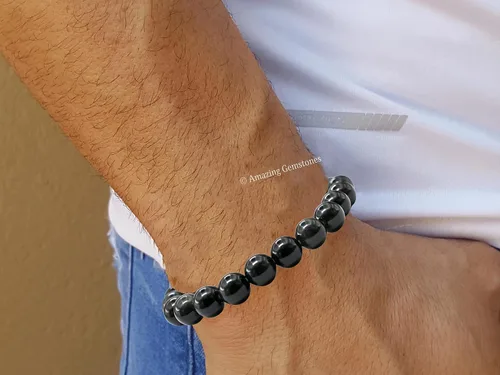 Vista 246 de Amazing Gemstone Crystal Bracelet for Women Men's Gifts - Protection Healing Crystal Bracelet - 8mm Gemstone Beaded Stretchable Bracelet Pulseras