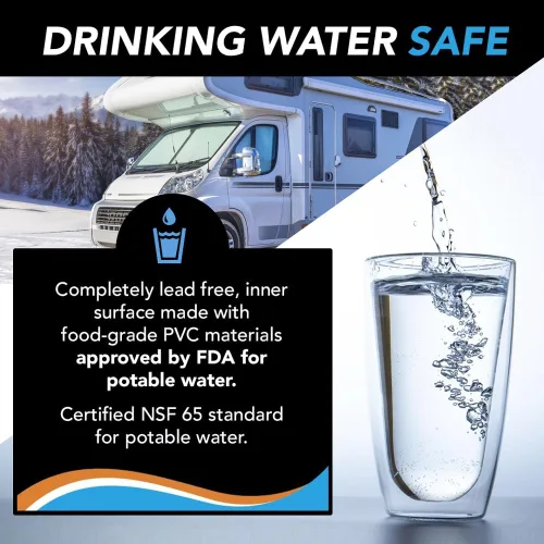 Vista 5 de PIRIT Manguera de agua térmica para RV, granja y hogar, control por termostato, protección contra congelación de -40 °F, apta para agua de bebida