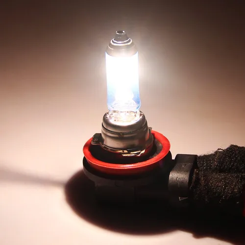 Vista 6 de DZG - Bombillas halógenas para faros delanteros H8 35W PGJ19-1 5500K, color blanco cálido, para haz alto y bajo, bombillas para niebla, paquete de 2