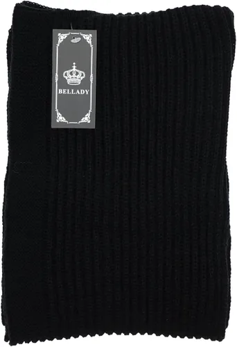 Vista 4 de Bellady Bufanda con capucha de punto de invierno Negro