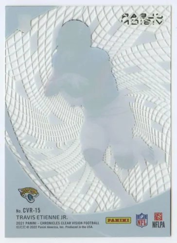 Vista 2 de 2021 Panini Chronicles Clear Vision Rookies #15 Travis Etienne Jr. NM-MT RC Rookie Jacksonville Jaguars Football Trading Card