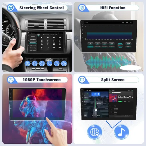 Vista 6 de SIXWIN 1G+32G Radio de Estéreo de Coche Android para Hyundai Elantra 2011 2012 2013 con Apple Carplay Inalámbrico Android Auto Bluetooth pantalla
